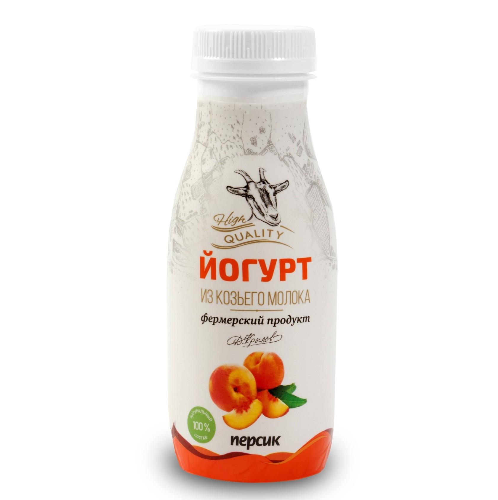 Йогурт с персиковым джемом, 0.25 л