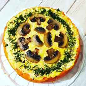 Печёночный тортик