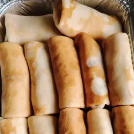 Блинчики с яблоком и бананом