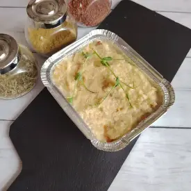 Бабка с беконом и луком