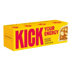 Батончик Kick арахисовый, 45 г, в ассортименте