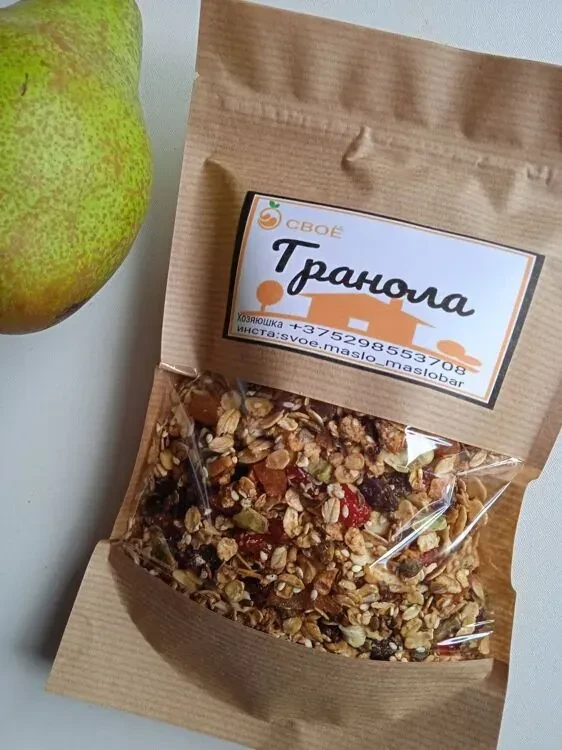 Гранола с клюквой, 100г фото 1