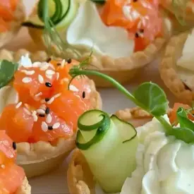 Тарталетка с форелью