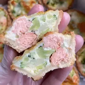 Мини-киши с ферелью и брокколи