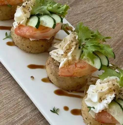 Блинчики с креветкой