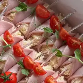 Рулеты с ветчиной