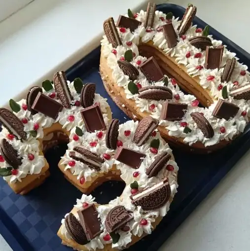 Торт в виде цыфры