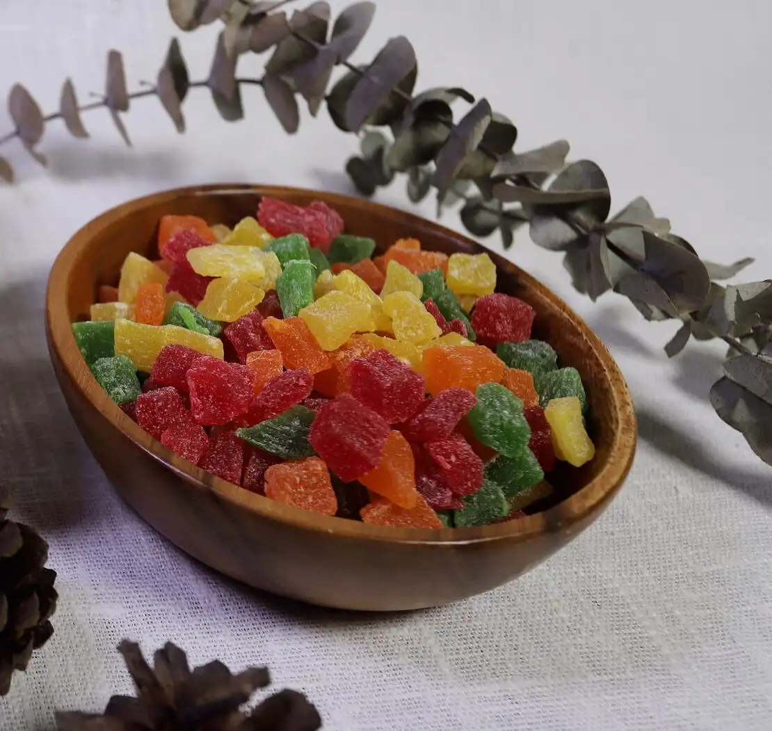 Ананас цукат кубики фото 2