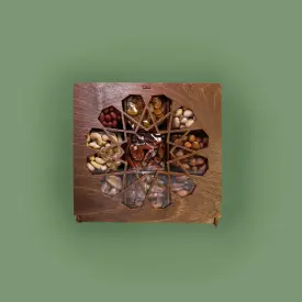 Набор в деревянной коробке «Ореховая звезда здоровья»