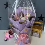 Букет из клубники в шоколаде «Зайцы», 14 ягод фото 3