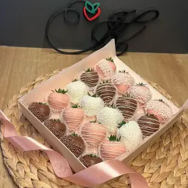 Клубника в шоколаде с декором, 20 шт.
