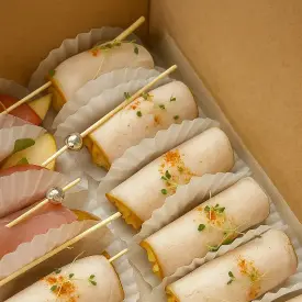 Рулетики из ветчины