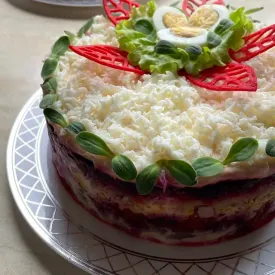 Сельдь под шубой, 1кг.