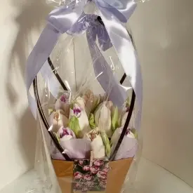 Цветы из зефира «Тюльпаны»