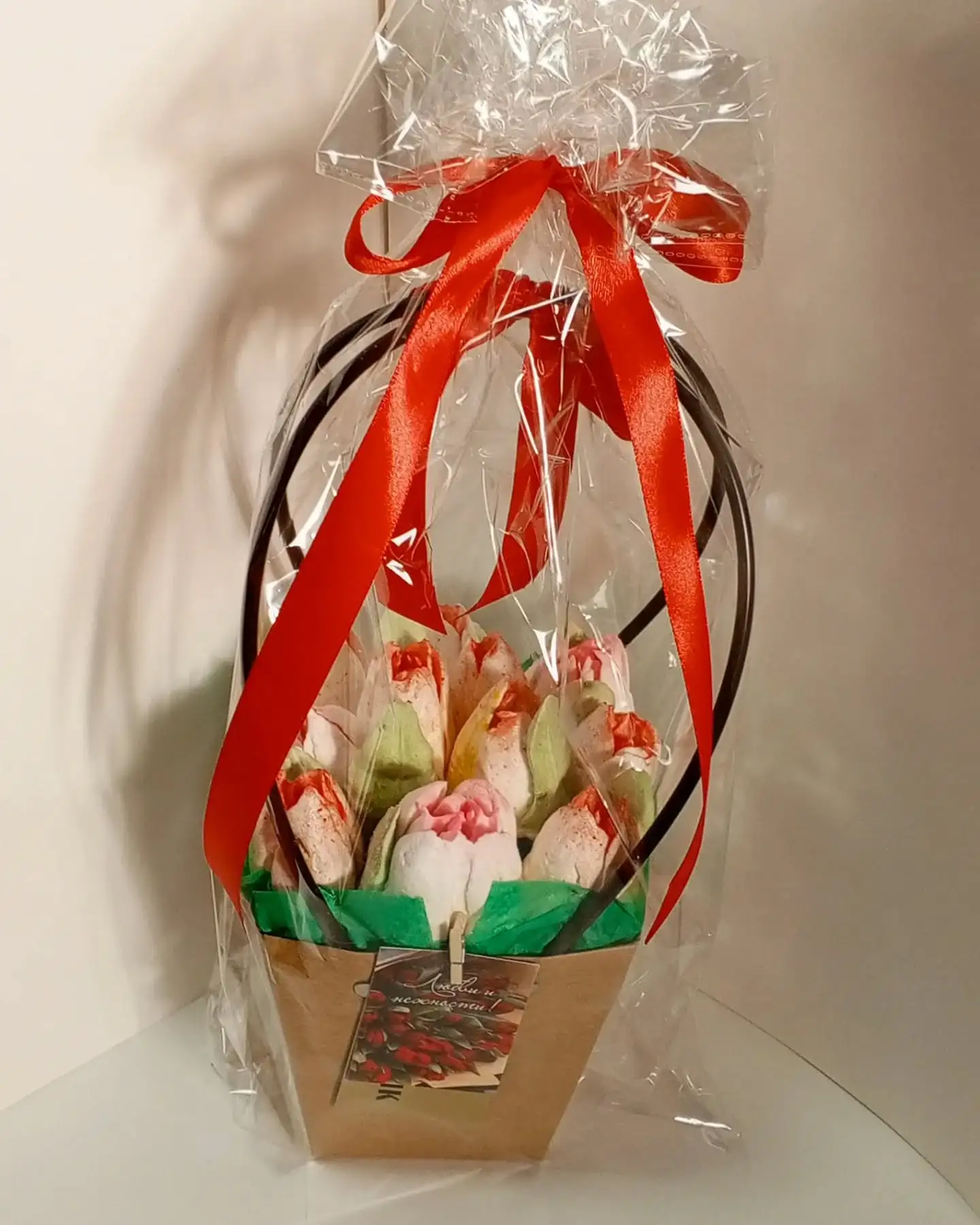 Цветы из зефира «Тюльпаны» фото 2