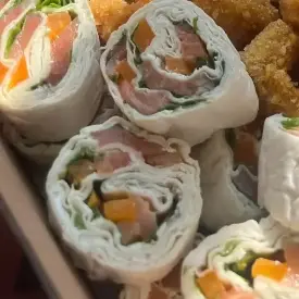 Из лаваша с форелью