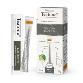 Чай черный в стиках Teatone с бергамотам