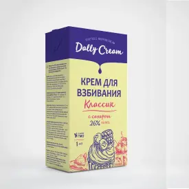 Крем на растительных маслах Dally Cream ваниль (для взбивания),сливки 26%, РФ