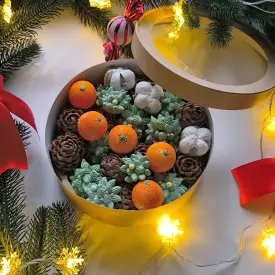 Новогодняя зефирная коробочка