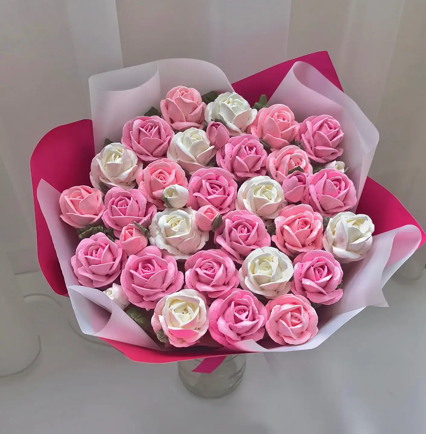 Букет зефирных цветов M фото 2