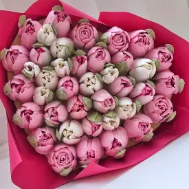 Букет зефирных цветов M