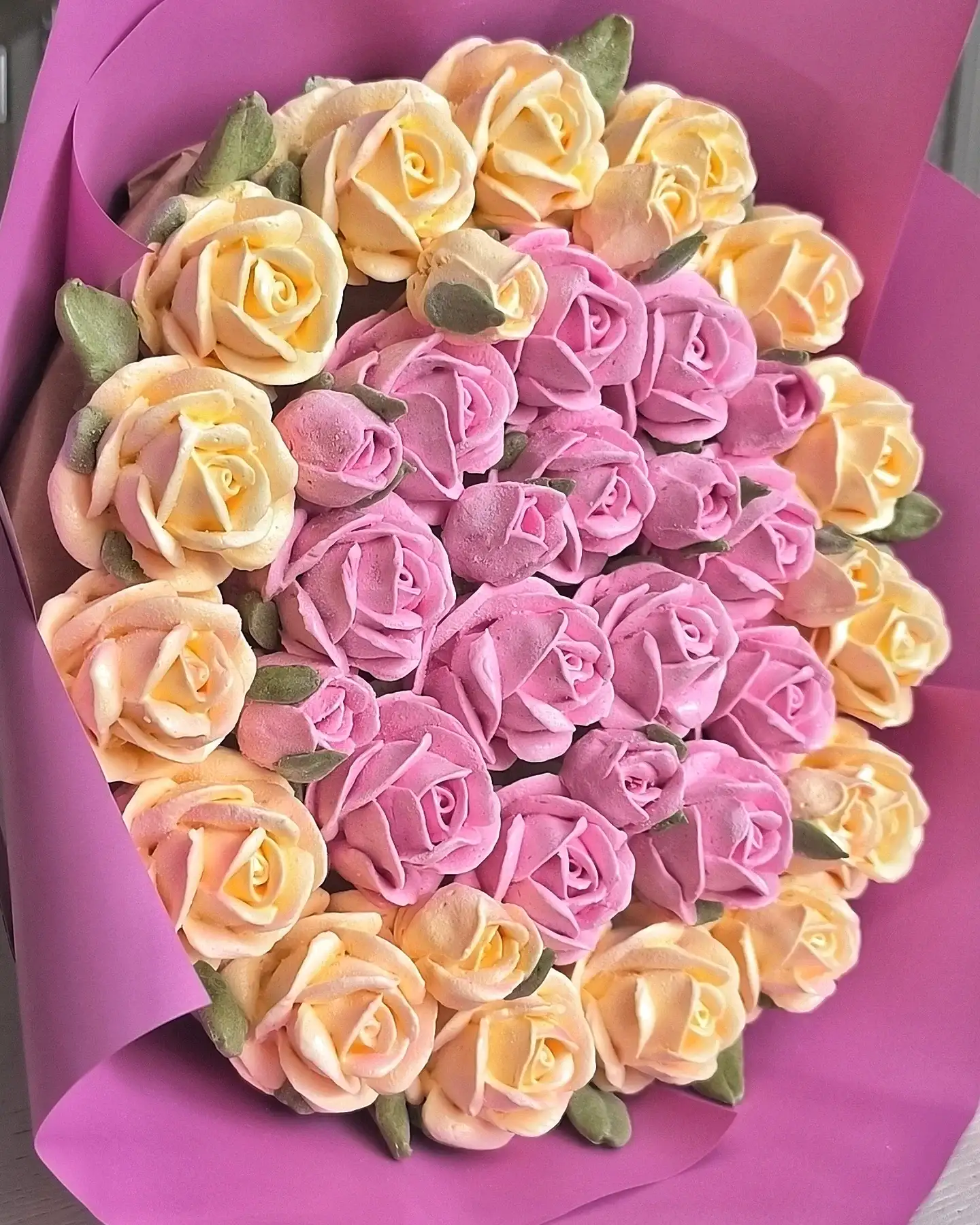 Букет зефирных цветов M фото 3