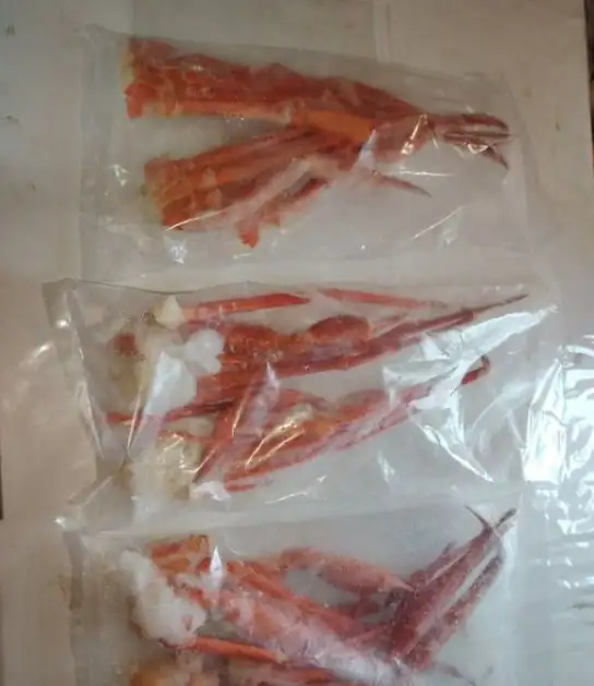 Конечности краба стригуна (опилио), варено-морож., лом