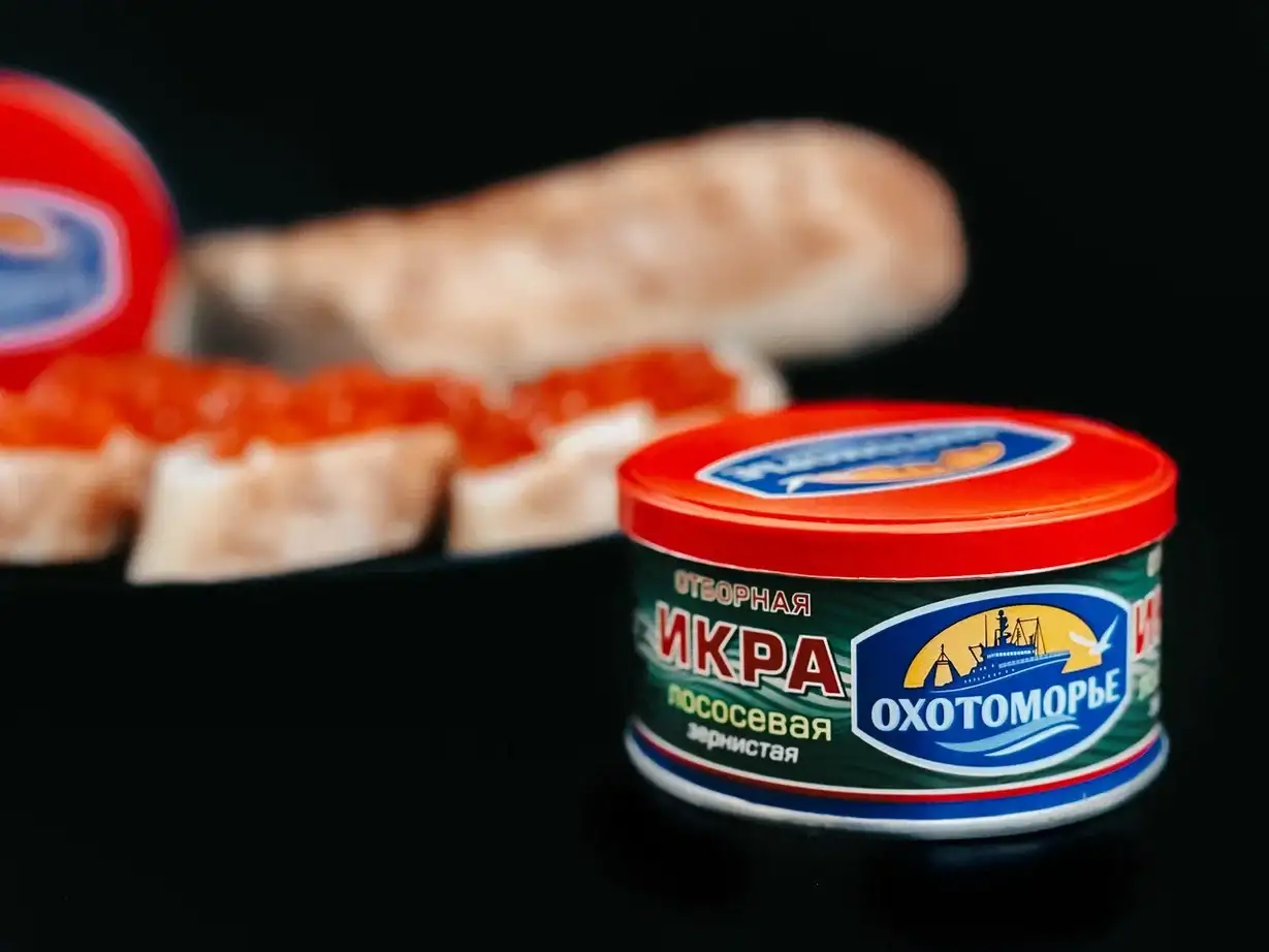 Икра горбуши «Охотоморье», 110 г фото 1