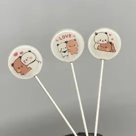 Леденцы 3,5 см с изображением внутри