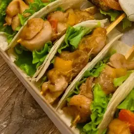 Мини-шашлыки с болгарским перцем