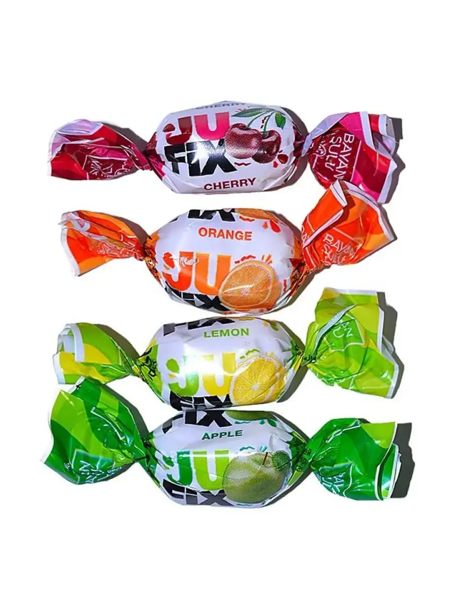 Карамель жевательная с жидкой начинкой Jufix, 1 кг фото 4