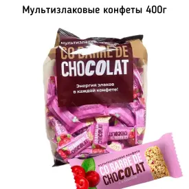 Мультизлаковые конфеты с клюквой, 400 г