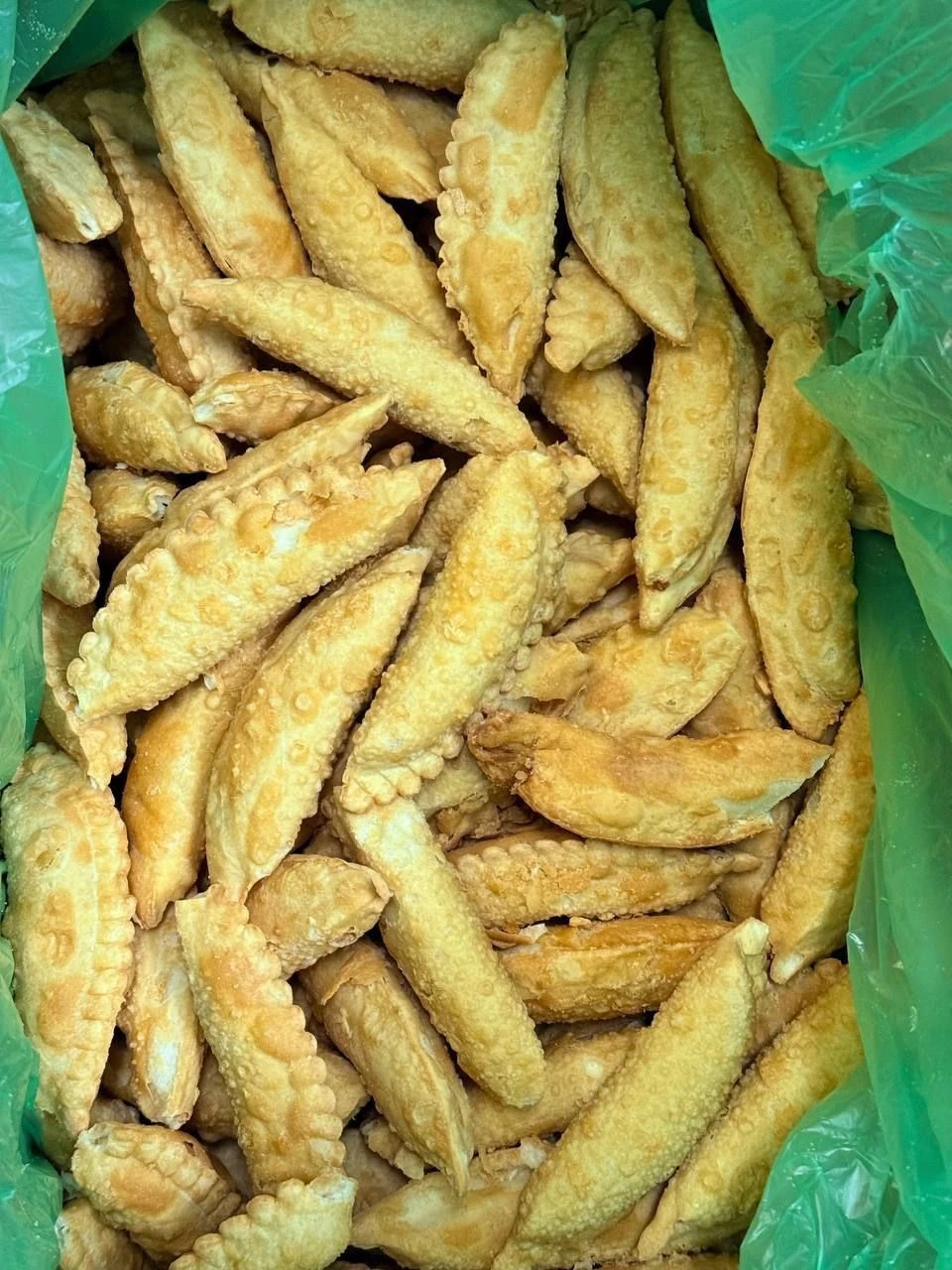 Чебуреки из трески обжаренные, 1кг.