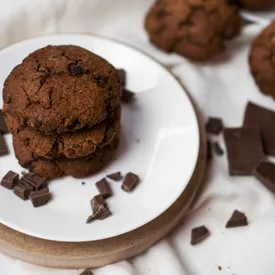 Печенье ржаное цельнозерновое на закваске (шоколад)