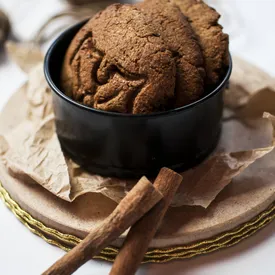 Печенье ржаное цельнозерновое на закваске (корица), 1 кг.