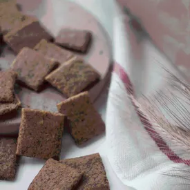 Крекеры из пророщенного зерна на закваске (кунжут), 200 г.