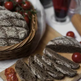 Ржаная цельнозерновая булка, 150 г.