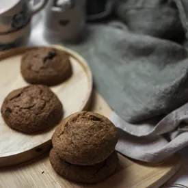 Печенье ржаное цельнозерновое на закваске (ваниль), 1 кг.