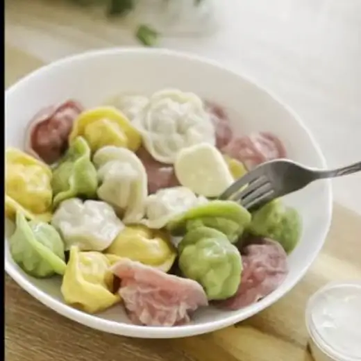 Цветные пельмени