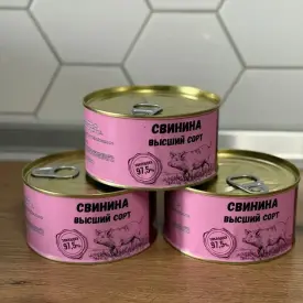 Тушенка из свинины