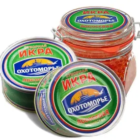 Икра кеты «Охотоморье», ж/б, 130 г