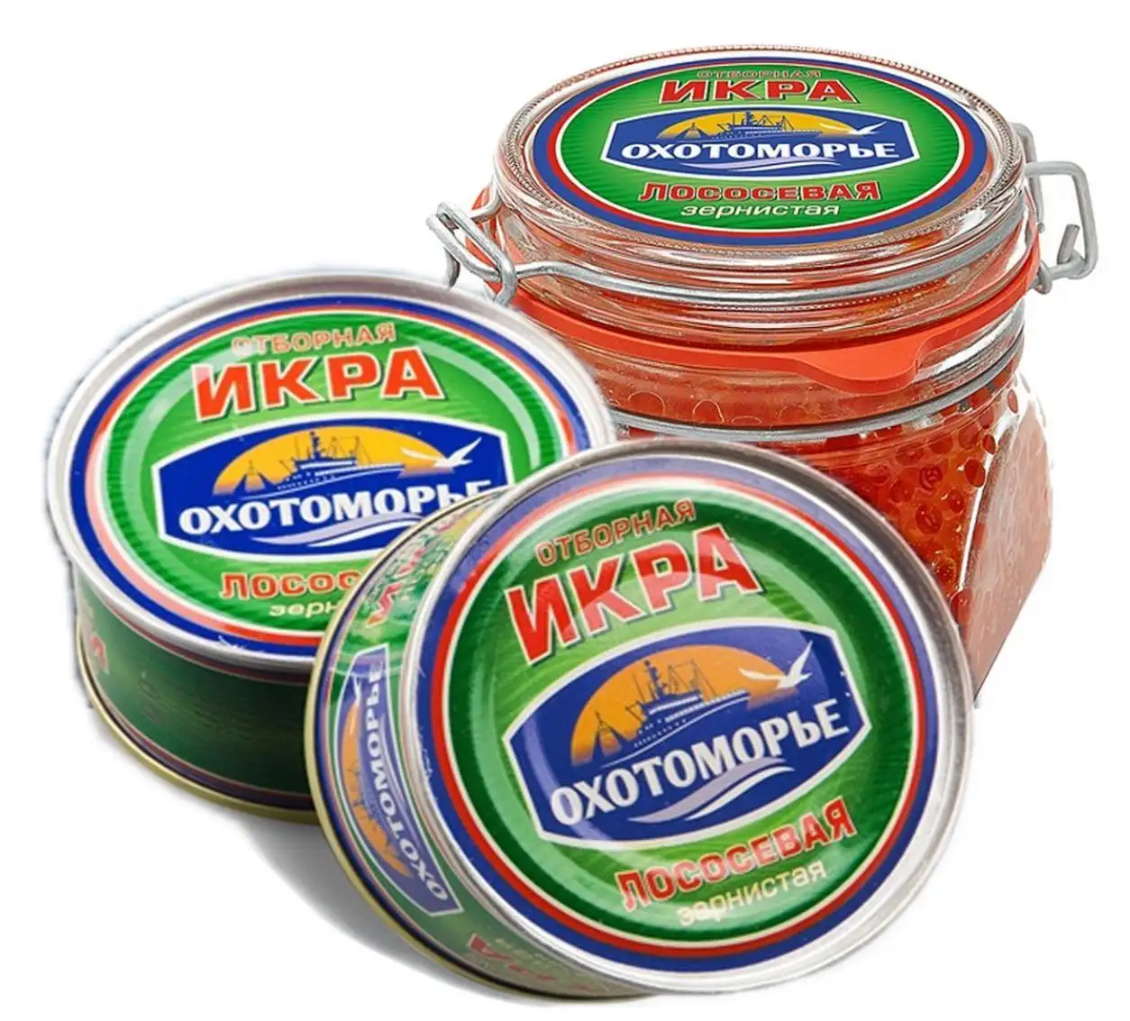 Икра кеты «Охотоморье», ж/б, 130 г