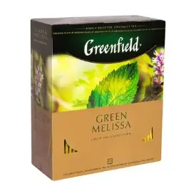 Чай «Greenfield» 100 пак*1,5 гр., китайский зеленый, Green Melissa
