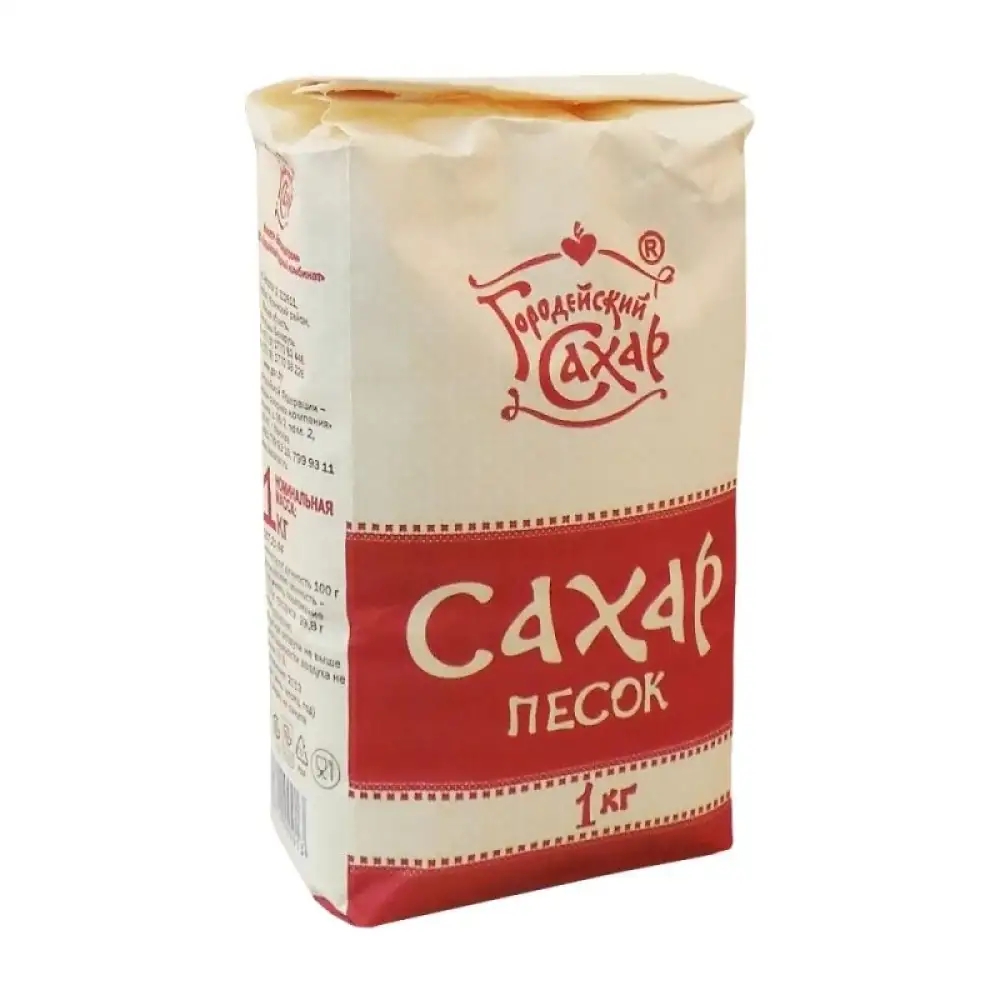 Сахар-песок белый кристаллический, 1000 г