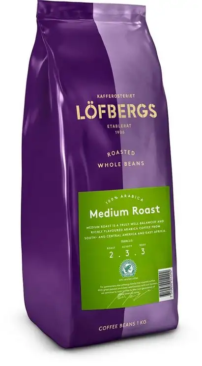 Кофе «Lofbergs» в зерне Medium Roast 1 кг