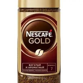 Кофе «Nescafe» натур. растворим. сублимир., 95 гр., стекл./б, Gold