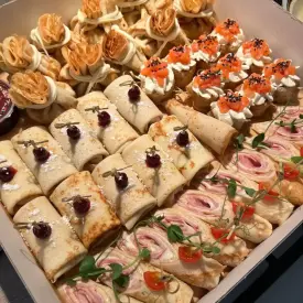 Блинчики с мясом или ветчиной и сыром