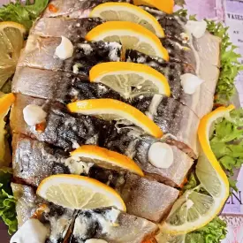 Рыба, запеченная с овощами в фольге