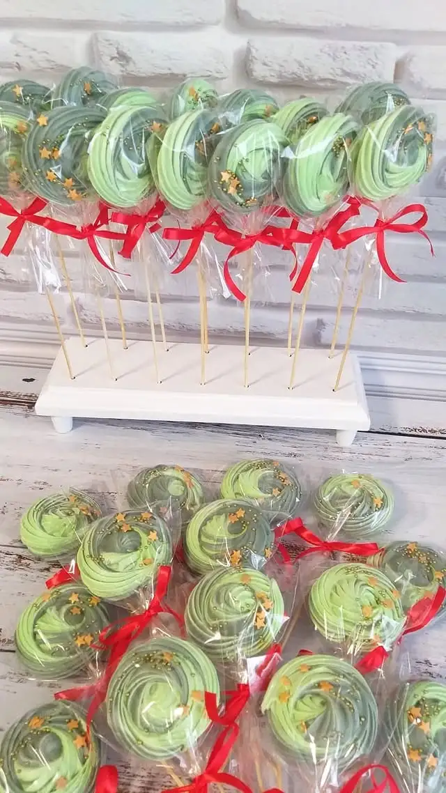 Меренга с декором фото 2