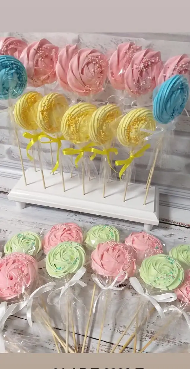 Меренга с декором фото 5